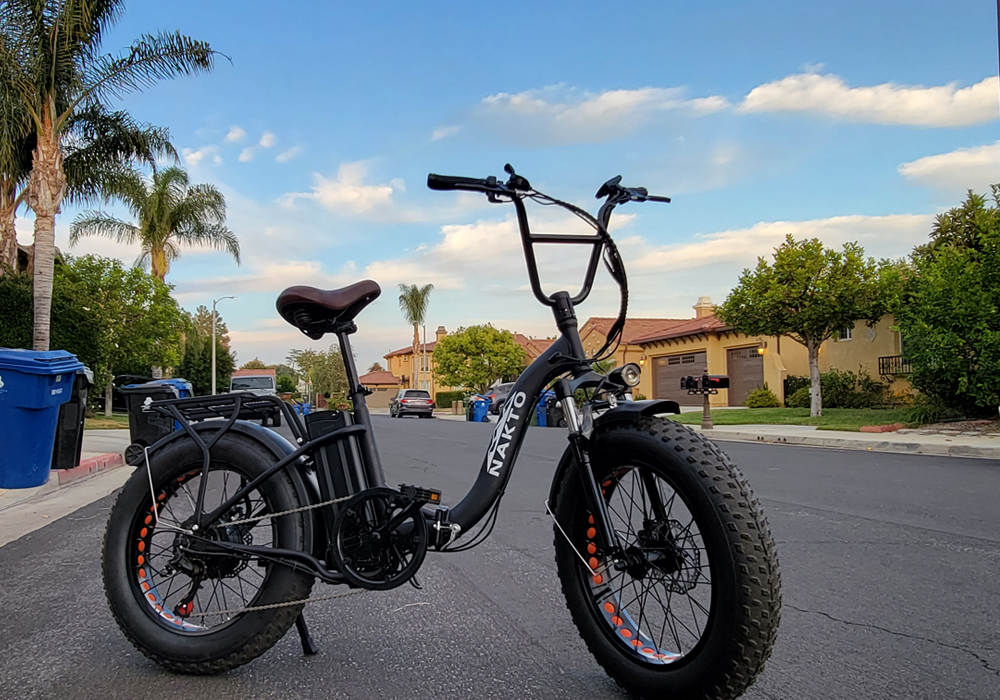 NAKTO 20-Inch Folding Fat Tire Electric Bike, 500W Motor, 48V Battery