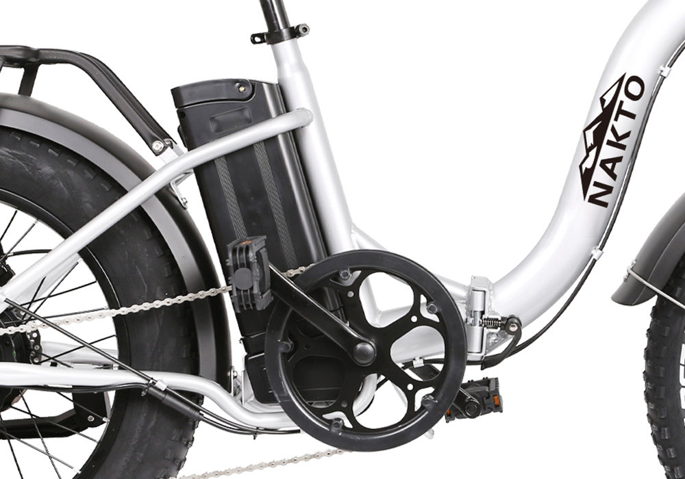 NAKTO 20-Inch Folding Fat Tire Electric Bike, 500W Motor, 48V Battery