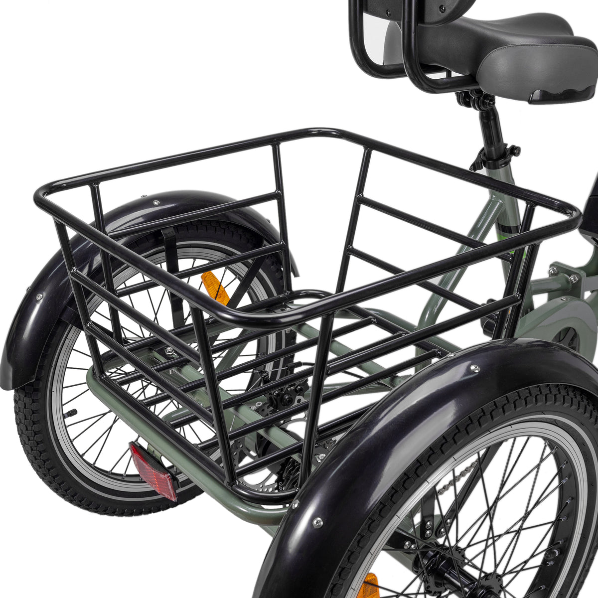 NAKTO S02 Electric Trike, 500W Brushless Motor, 48V 16Ah Battery