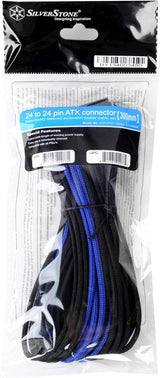 Silverstone PP07-MBBA Motherboard 24pin Connector Sleeved Extension Power Supply Cable